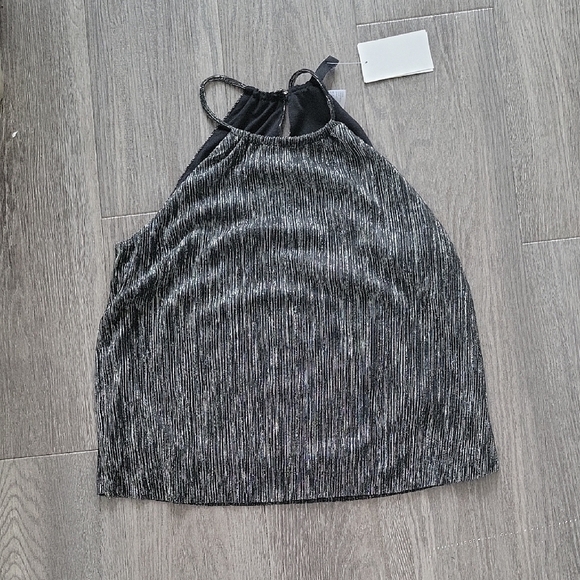 Black and Gray Women's Halter Top - Picture 1 of 4